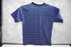 Vintage 90s Santana Striped Pocket T-Shirt Men’s L Acrylic Grunge Skater Surfer