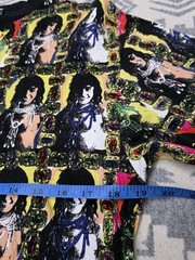 Vintage Michiko Koshino Pop Art Portrait All Over Print Long Sleeve Shirt Mens M
