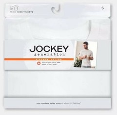 Jockey Generation Men’s Stay New Cotton 3pk Crew Neck T-Shirt – White, Medium