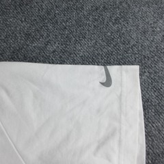 Nike Golf Shirt Mens L White Short Sleeve Dri-FIT Logo Graphic Tee Performance