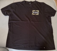 Rip Curl Inceptions t-shirt features a colorful graphic print black L ss crew