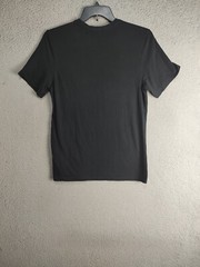 Nike Shirt Adult Medium Black Graphic Swoosh Logo Active Sports Outdoor SS Mens