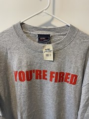 NEW Donald Trump The Apprentice You’re Fired Shirt – XL – NBC Store – 2004 – NWT