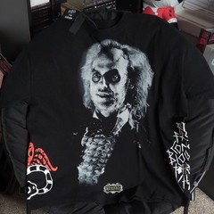 Civil Regime Beetlejuice Black Graphic Logo Crew Neck Short Sleeve T-Shirt XL