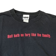 Vintage The Sopranos Hell Hath No Fury Like Family T-shirt HBO Sz XL Promo 2004