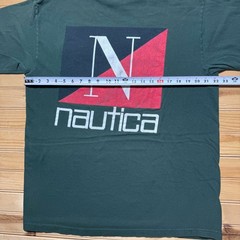 Vintage 90s Nautica Big Logo Streetwear Graphic Pocket T-Shirt USA Made Large