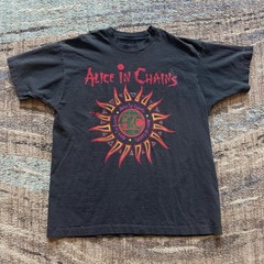 Alice In Chains Logo Unisex Black T-shirt Size S-5XL