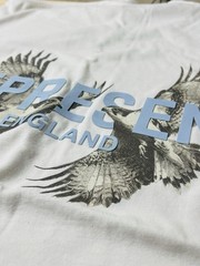 REPRESENT LEGACY FALCON FLAT WHITE T-SHIRT Size Small Oversized