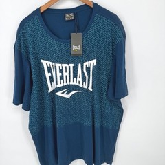 Everlast Mens 4XL Y2K T Shirt Blue Graphic Print Short Sleeve Boxing MMA