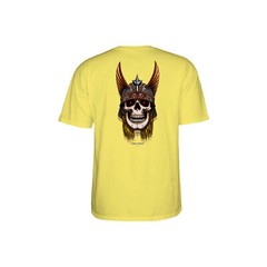 Powell Peralta Skateboard Shirt Andy Anderson Skull Cornsilk
