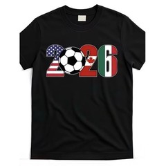 2026 FIFA World Cup T-Shirt Black Soccer Graphic Tee USA Football X-Large