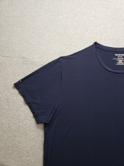 Tommy John Men T Shirt 2XL Navy Blue Crew Neck Pocket Short Sleeve Comfort Wear