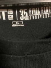 Final Fantasy X FFX T-Shirt XL Black UNIQLO UT Square Enix RPG Game Tee NWT