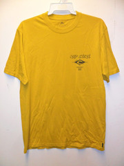 RIP CURL Men’s S/S T-Shirt FADEOUT ESSENTIAL – Mustard – Large – NWT – LAST ONE