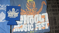 2 Hangout Festival 2014 Gulf Shores Alabama Ocean Blue Large Crew T-Shirt Koozie