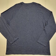 $98 New FAHERTY Cloud Cotton HENLEY T-Shirt Men’s XXL 2XL Baltic Navy Blue L/S