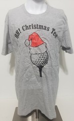 OH! CHRISTMAS TEE Funny Golf Lover sports T-Shirt Size XL Gray
