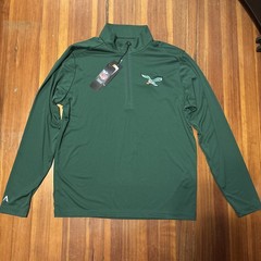 Antigua Philadelphia Eagles 1/4 Zip Pullover Jacket Green Men’s M NFL