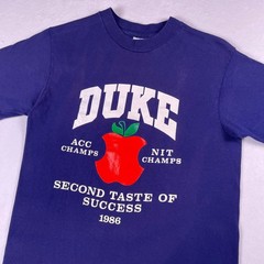 Vtg 80s Duke University Basketball Tee M ACC NCAA Champions Apple Single Stitch