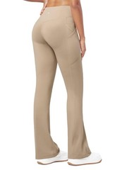 Women’s Fleece Lined Pants Thermal Leggings Winter Bootcut Yoga Pants Zipper …