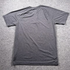 Hurley Buckle Henley Shirt Mens Medium Gray Short Sleeve Raglan