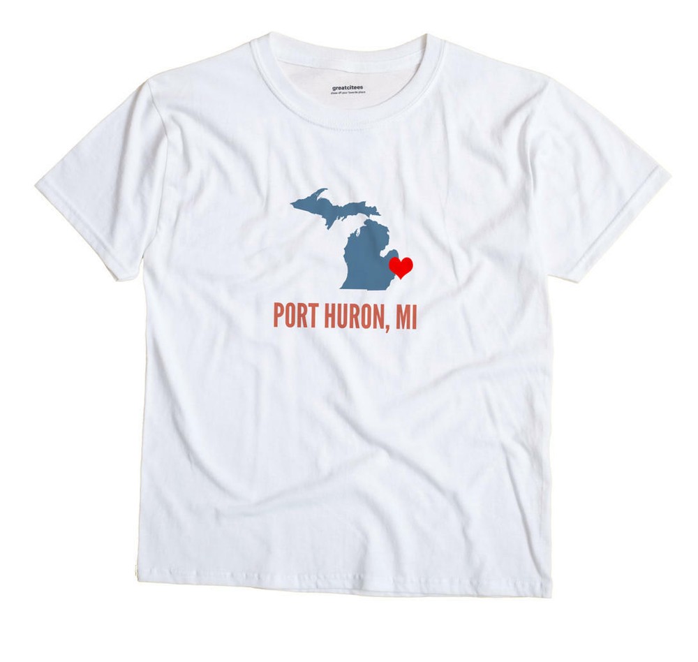 Port Huron Michigan MI T-Shirt HEART