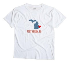 Port Huron Michigan MI T-Shirt HEART
