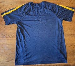Adventures on the Gorge Men’s Logo T-Shirt Navy Yellow Polyester Crew Neck L