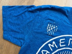 American Fighter Premium Athletics Blue 50/50 Cotton Poly Blend T-Shirt Men’s XL
