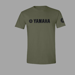Yamaha Motorcycle Racing T-Shirt with 2 FREE Vinyl Decals, Sleeve Logo Motocross