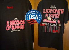 5 Seconds of Summer Concert Merch T-Shirt World Tour 2026 Reprint