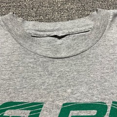 Vintage 90s FUBU Athletic Competition T Shirt Mens Large Gray Green Logo Retro