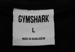 Gymshark Men’s Cotton Oversized Fit Crest Crew Neck T-Shirt ZG3 Black Large NWT