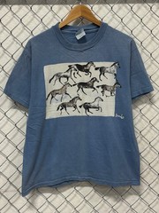 Vintage 90’s Wild Horses Nature Art Graphic Tee Size Large