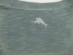 Tommy Bahama Shirt Mens Extra Large Green Reversible Crew Neck Marlin Casual*