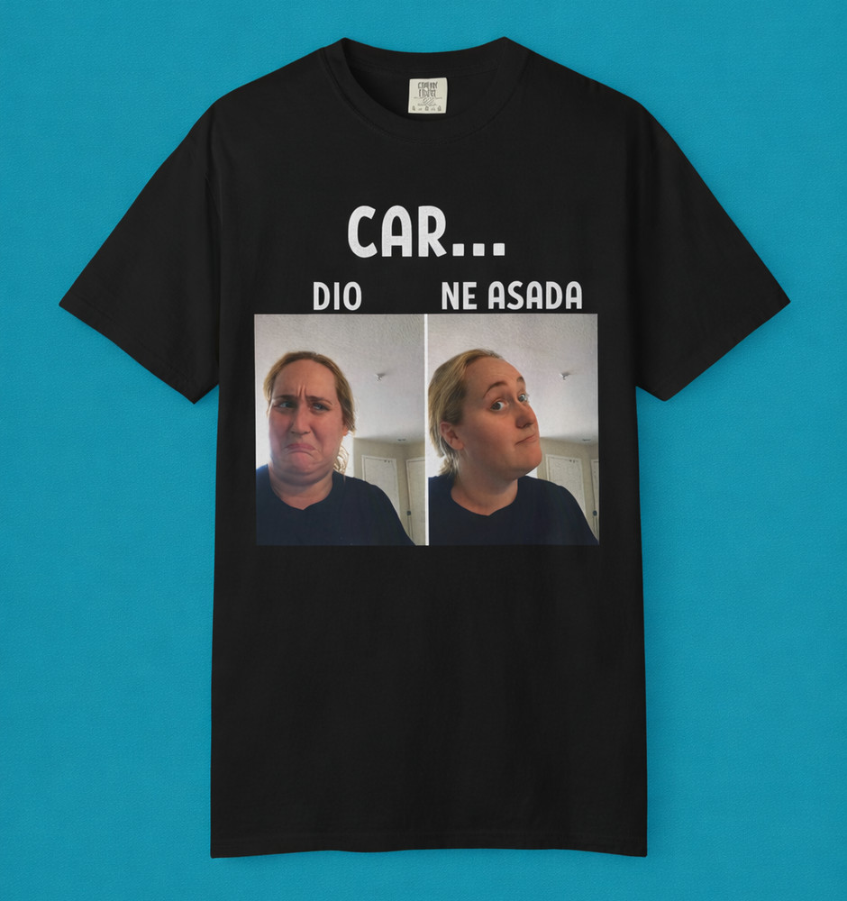 Cardio vs Carne Asada T-shirt | Two Panel Contrasting Reaction Meme | Latino