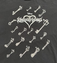 Disney Kingdom Hearts Shirt Adult 2XL Keys Graphic Black Game Tee Square Enix