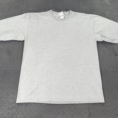 Pluma Shirt Long Sleeve Heavyweight Cotton Crewneck Gray Men Large