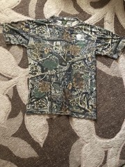 Cabela’s Mens Multicolor Camouflage Short Sleeve Crew Neck Pullover T Shirt Sz M