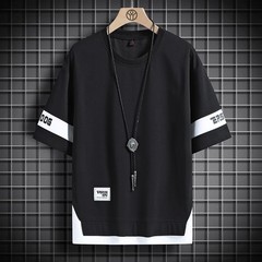 Hip Hop Oversize T-Shirt Loose Casual Men’s Streetwear Black White Short Sleeves