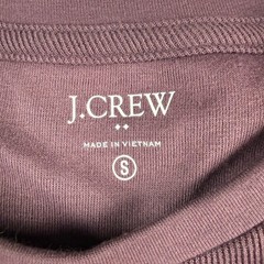 NWT J.Crew Long Sleeve Thermal Shirt Mens S Purple Ribbed Crewneck Basic Preppy