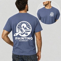 Mens Unisex Work T Shirt Custom Personalised Trade Logo Painter Plumber Mechanic