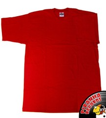 John Son Premium Quality Red T-Shirt 2XL TALL 100% Cotton Piranha Records