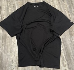 Alleson Athletic Men’s Black Stretch Polyester Crew Neck Short Sleeve T-Shirt 3X