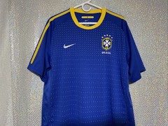 Nike Brasil Drifit CBF Logo Athletic Football T Shirt Size XL