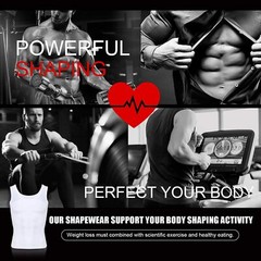 Gynecomastia Compression Vest Shirts Men Tank Top Slimming Body Shaper Underwear
