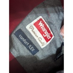 Wrangler Men’s Long Sleeve Shirt Burgundy/Red Western Rodeo Cowboy