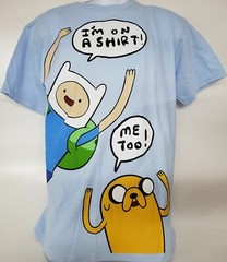 Cartoon Network Adventure Time Graphic Short Sleeve T-shirt Adult Size Large Li