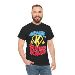Kindergarten Super Squad Superhero Teacher T-Shirt