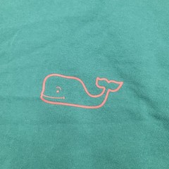 Vineyard Vines T-Shirt Mens 2XL Green Applique Whale Long Sleeve 1V019889 XXL